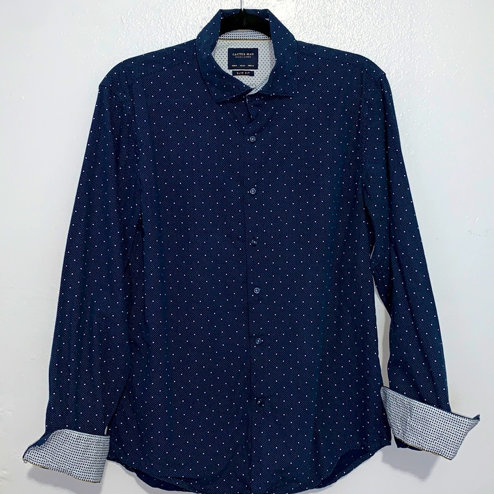 Brand: Ricky Singh Size: Medium Slim Fit Color: Navy Blue used